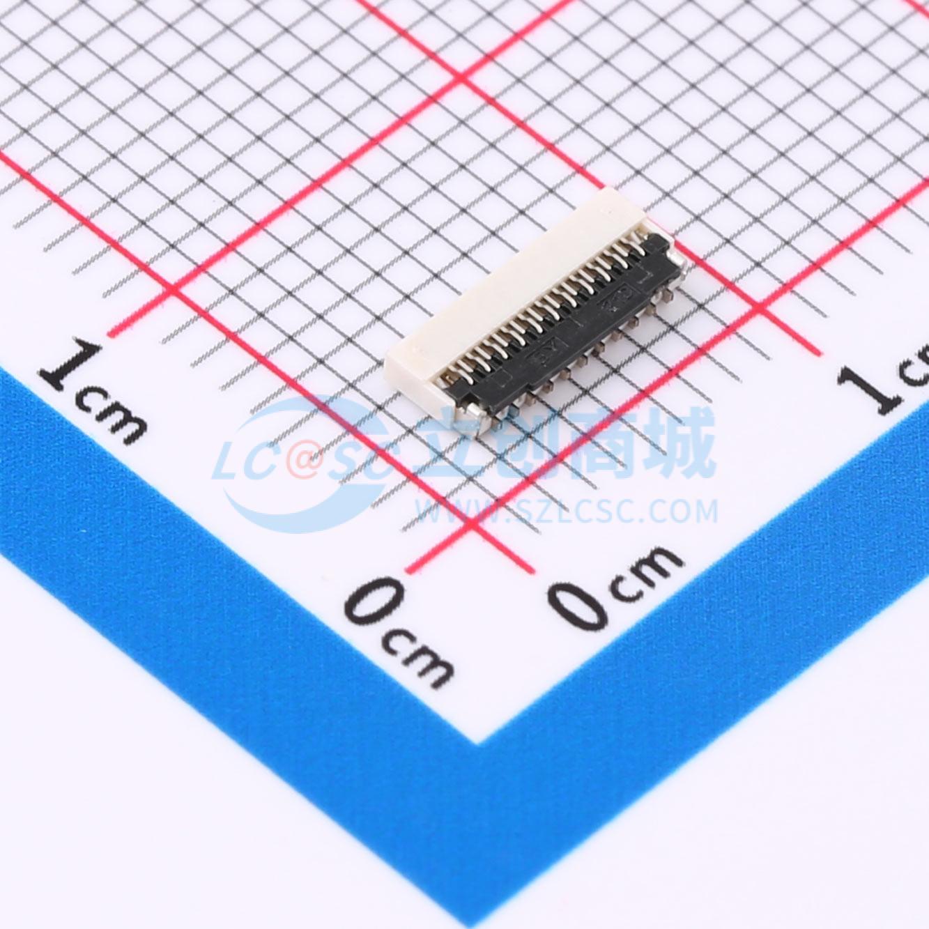 点击查看大图 HC-FPC-0.3-21P-FH10实物图