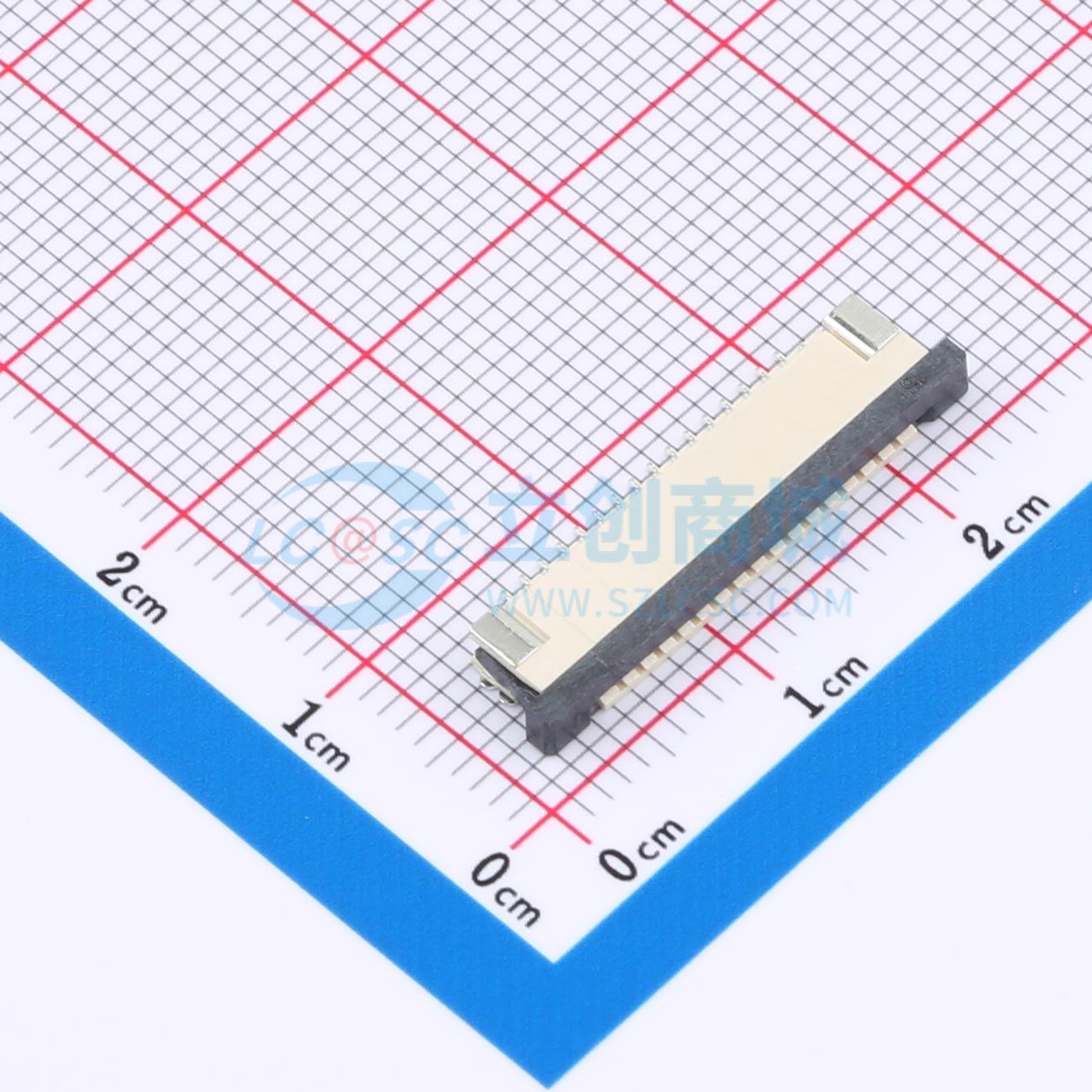 点击查看大图 HC-FPC-1.0-16P-CXH25实物图