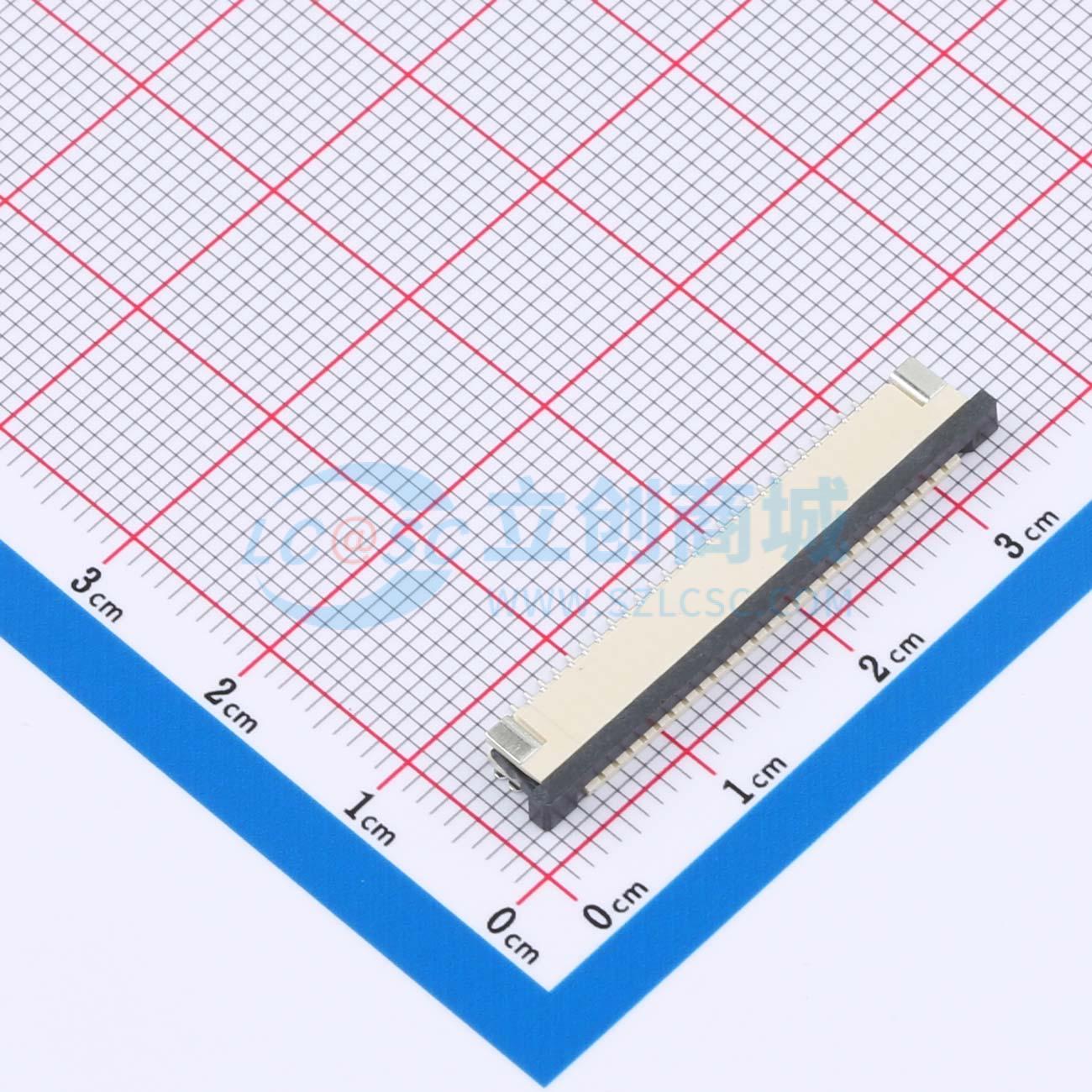 点击查看大图 HC-FPC-1.0-26P-CSH25实物图