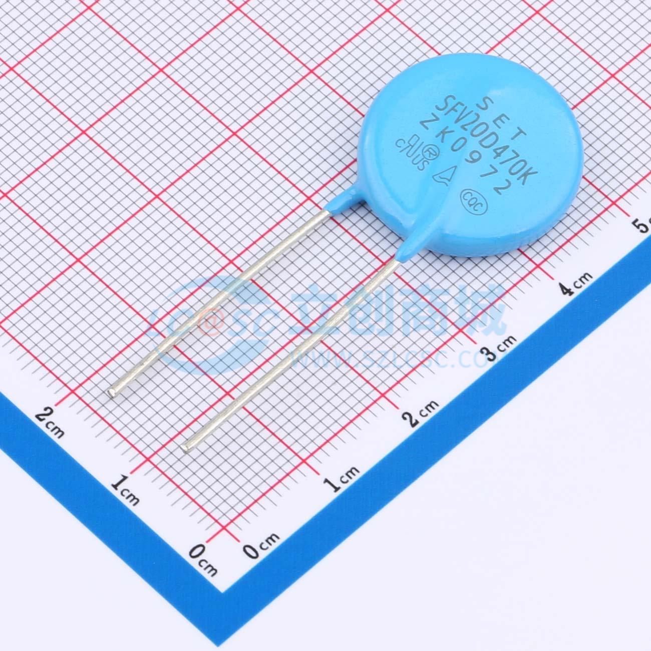 点击查看大图 SFV20D470K实物图