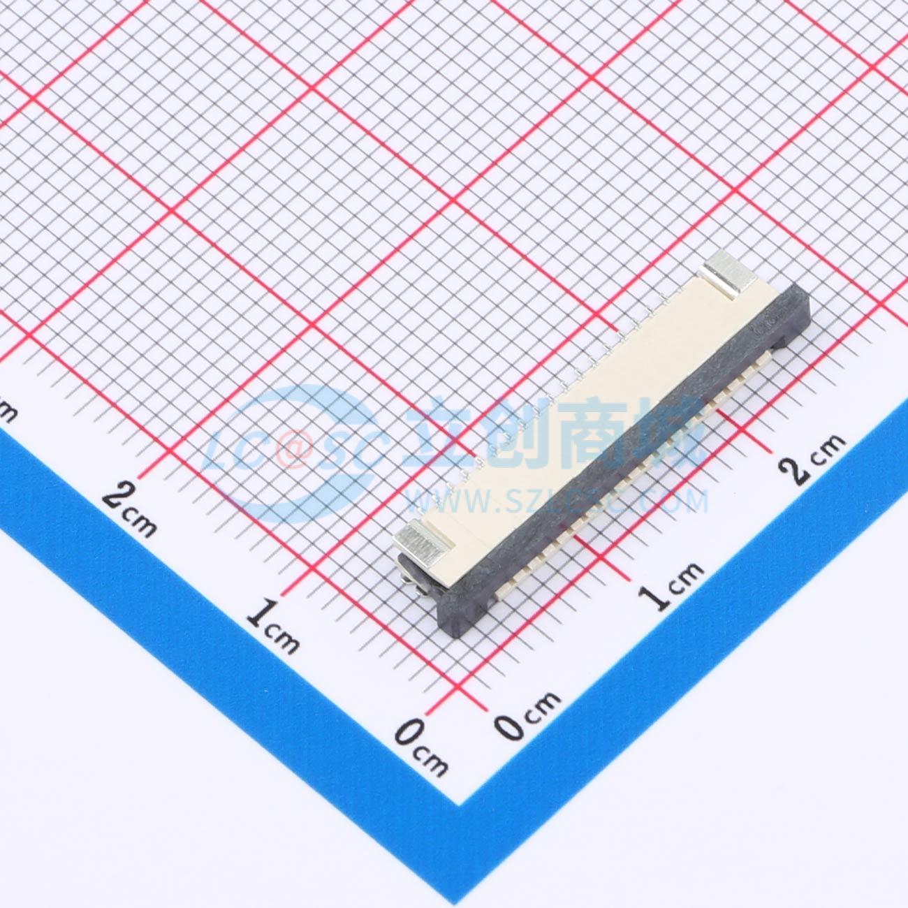 点击查看大图 HC-FPC-1.0-18P-CXH25实物图