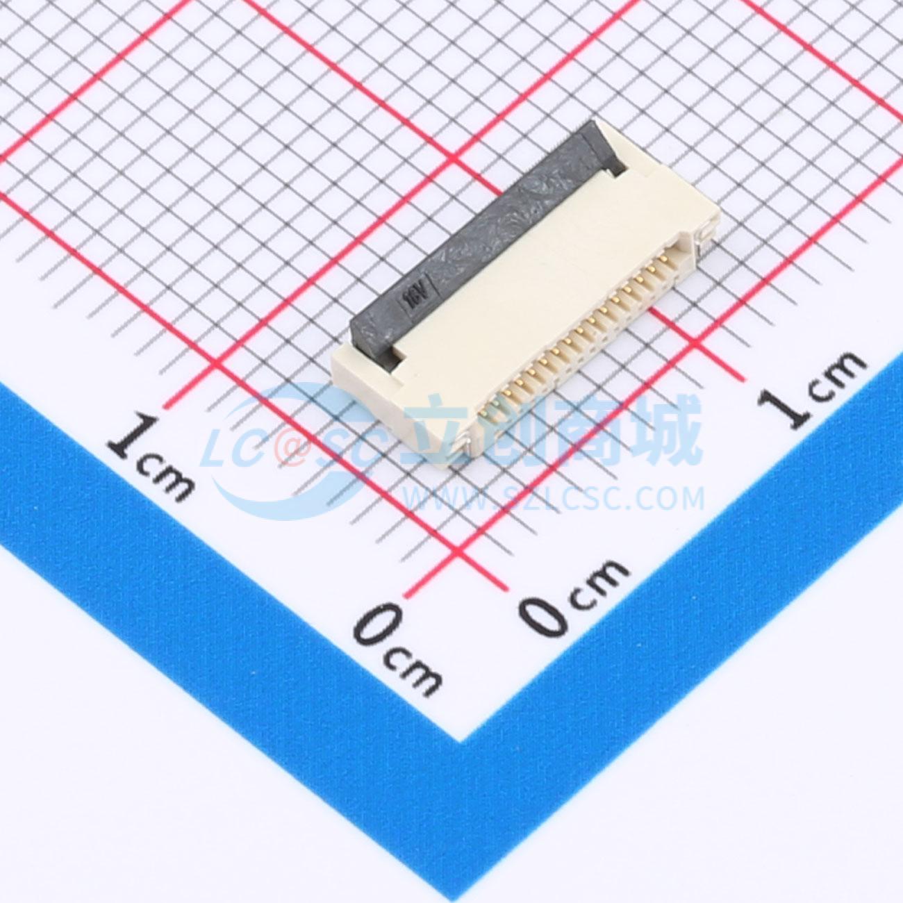 点击查看大图 HC-FPC-0.5-16P-FHH20实物图