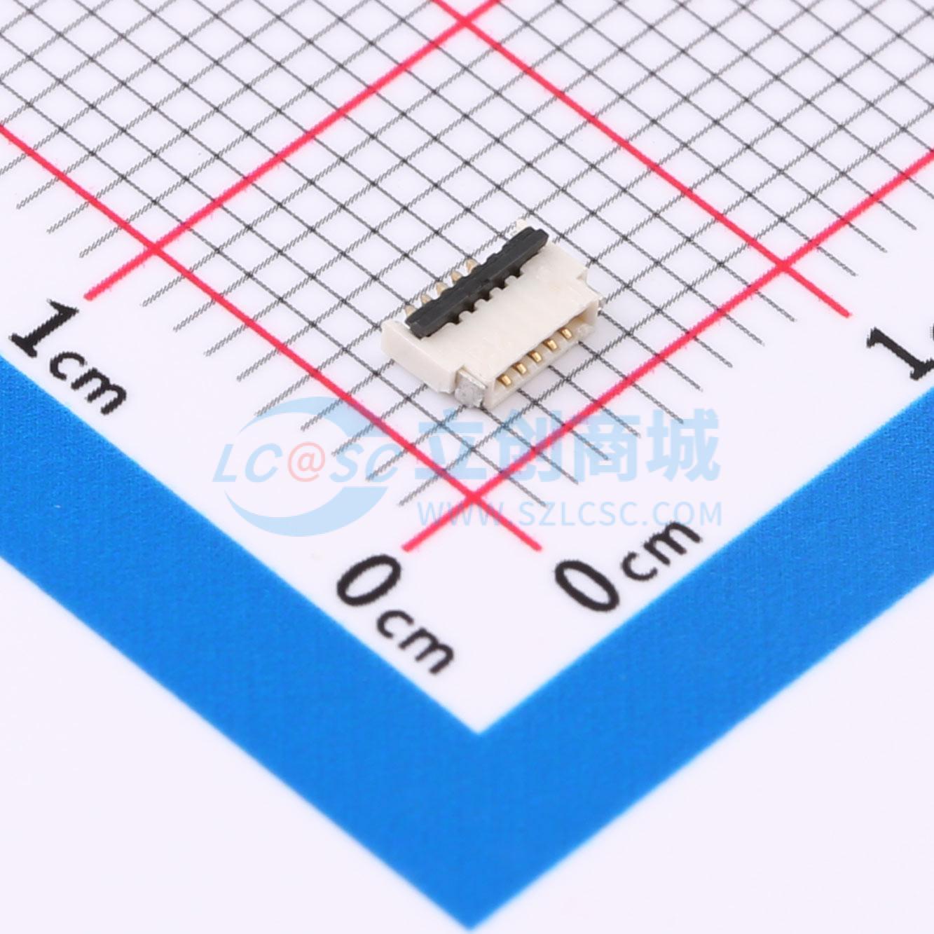 点击查看大图 HC-FPC-0.5-5P-FHH10实物图
