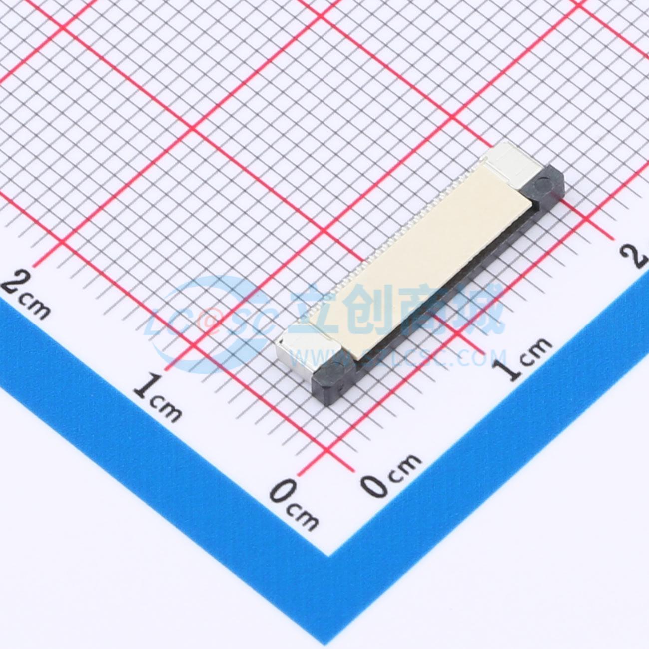 点击查看大图 HC-FPC-0.5-26P-CSH20实物图