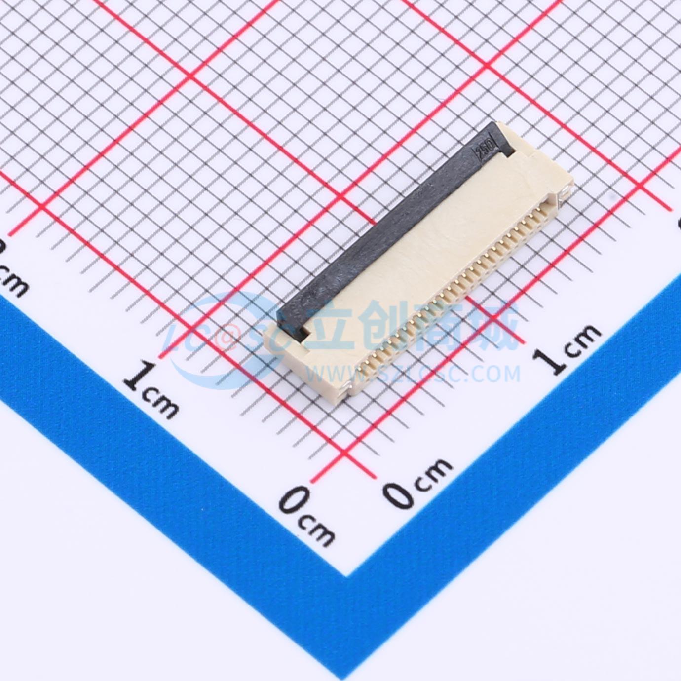HC-FPC-0.5-25P-FHH20实物图