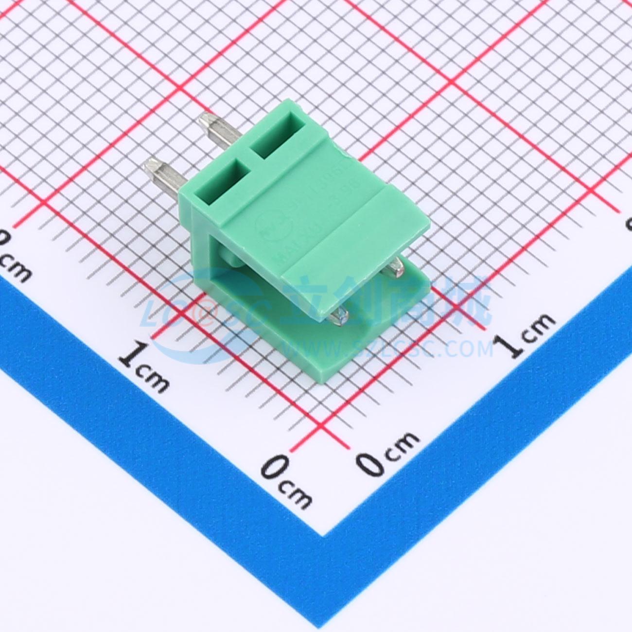 点击查看大图 MXHT396V-3.96-02P-GN01-Cu-A实物图