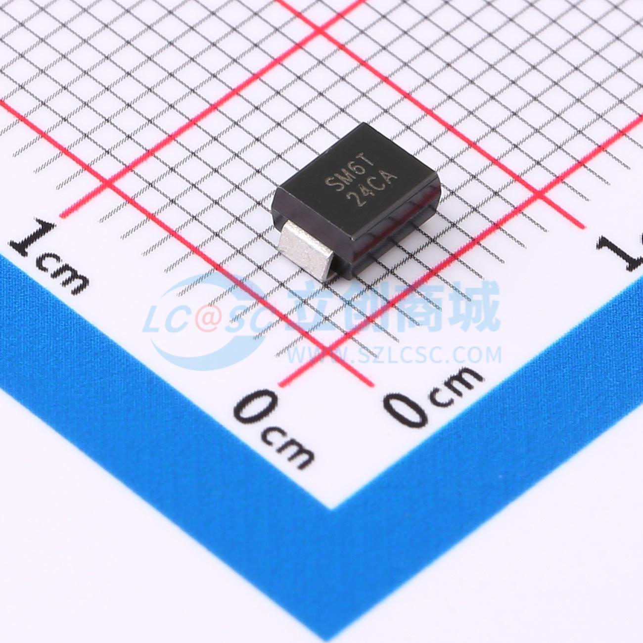 点击查看大图 SM6T24CA-MS实物图