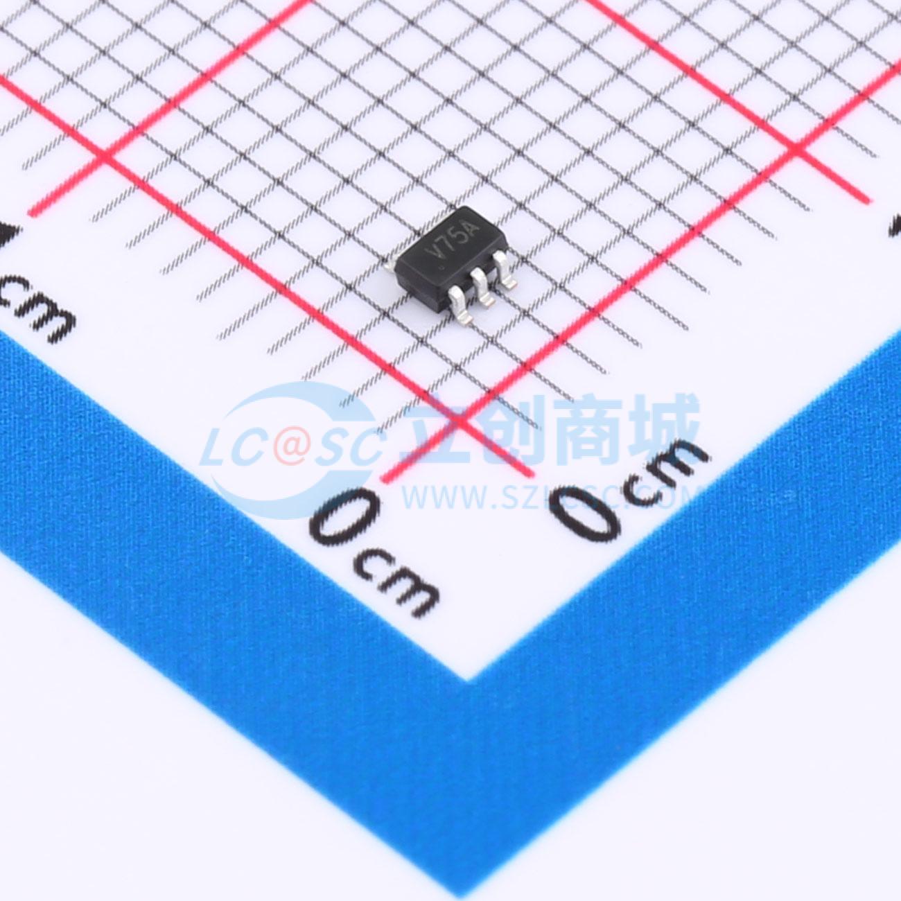 点击查看大图 EM74LVC1G09GW实物图