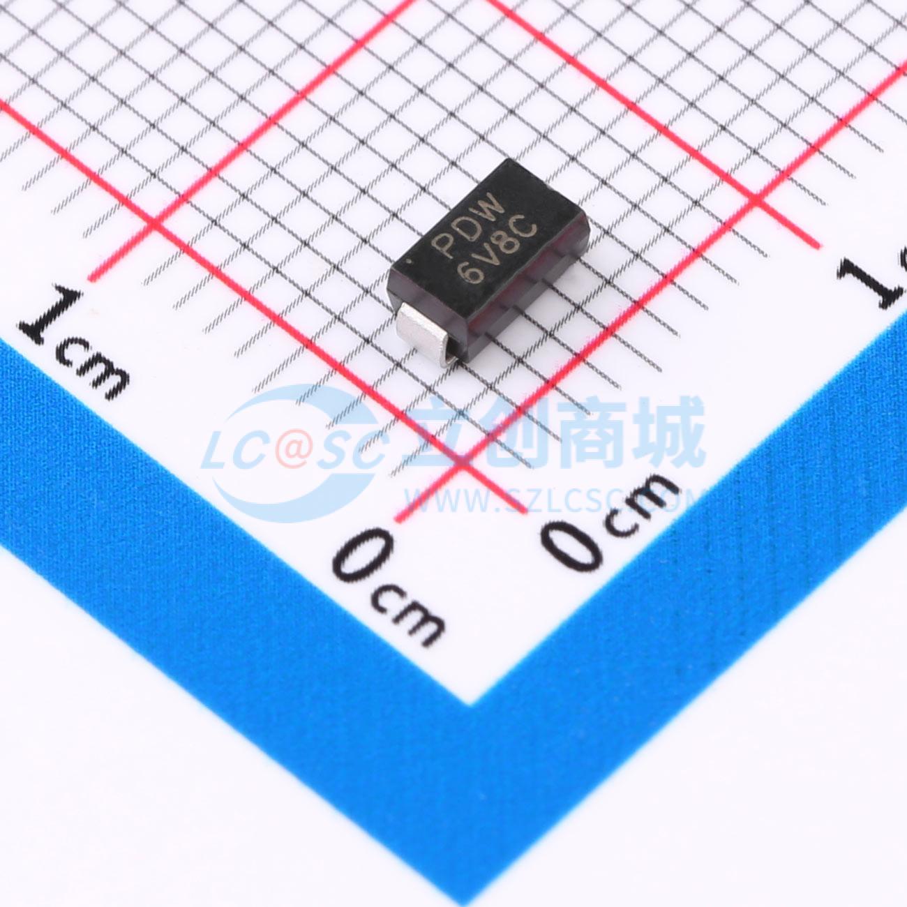 点击查看大图 P4SMA6.8CA实物图