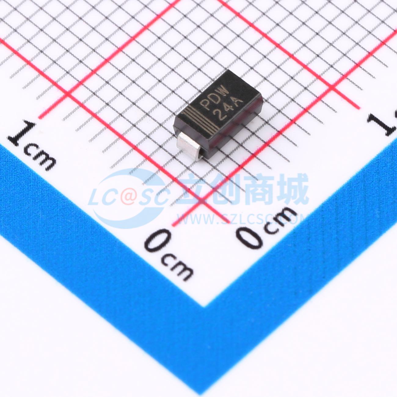 点击查看大图 P4SMA24A实物图