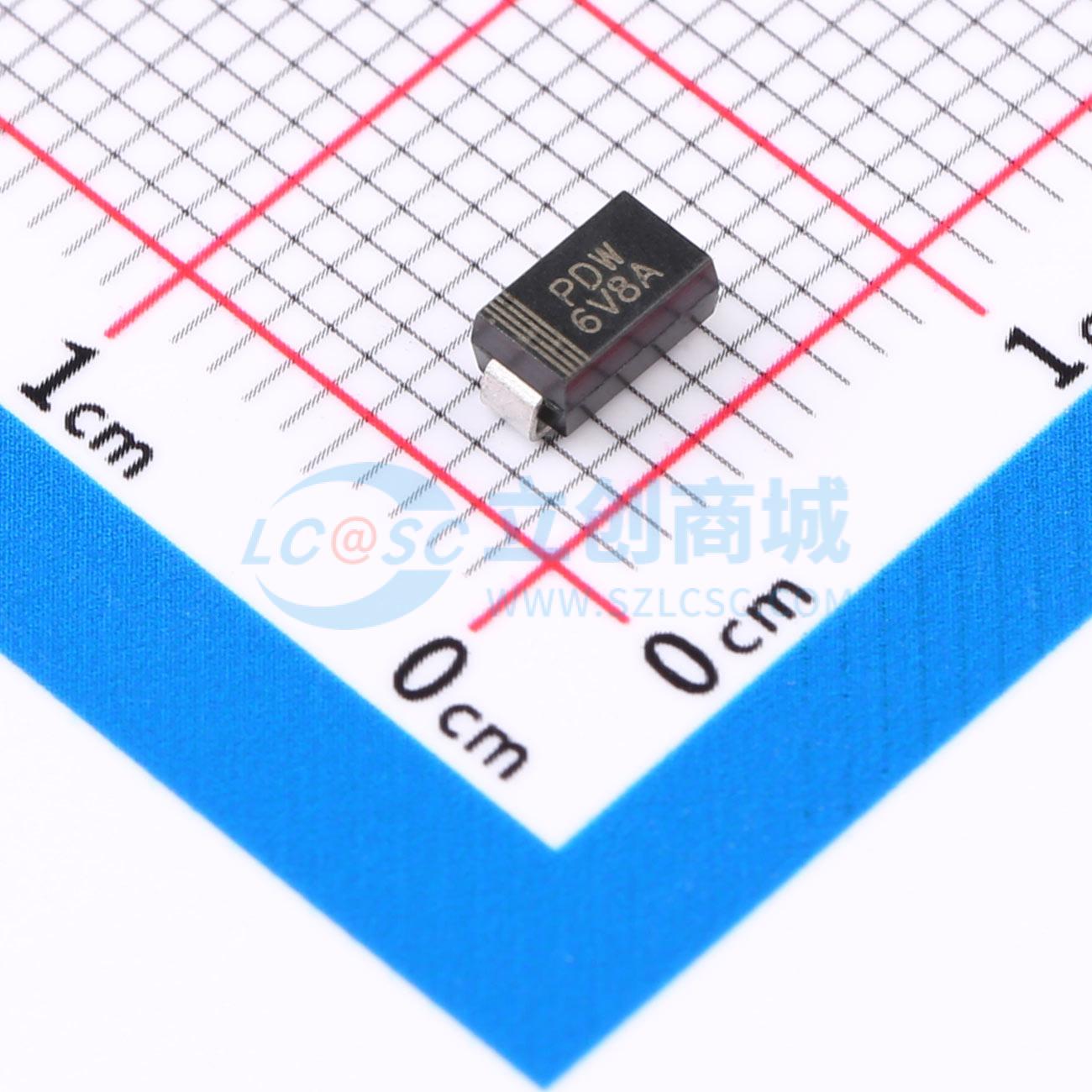点击查看大图 P4SMA6.8A实物图