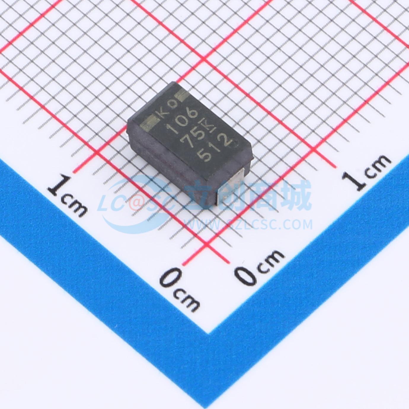 点击查看大图 T521X106M075ATE050实物图