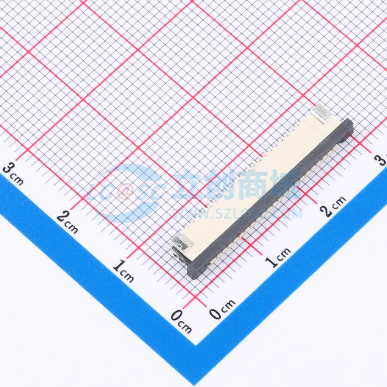 点击查看大图 HC-FPC-1.0-22P-CXH25实物图