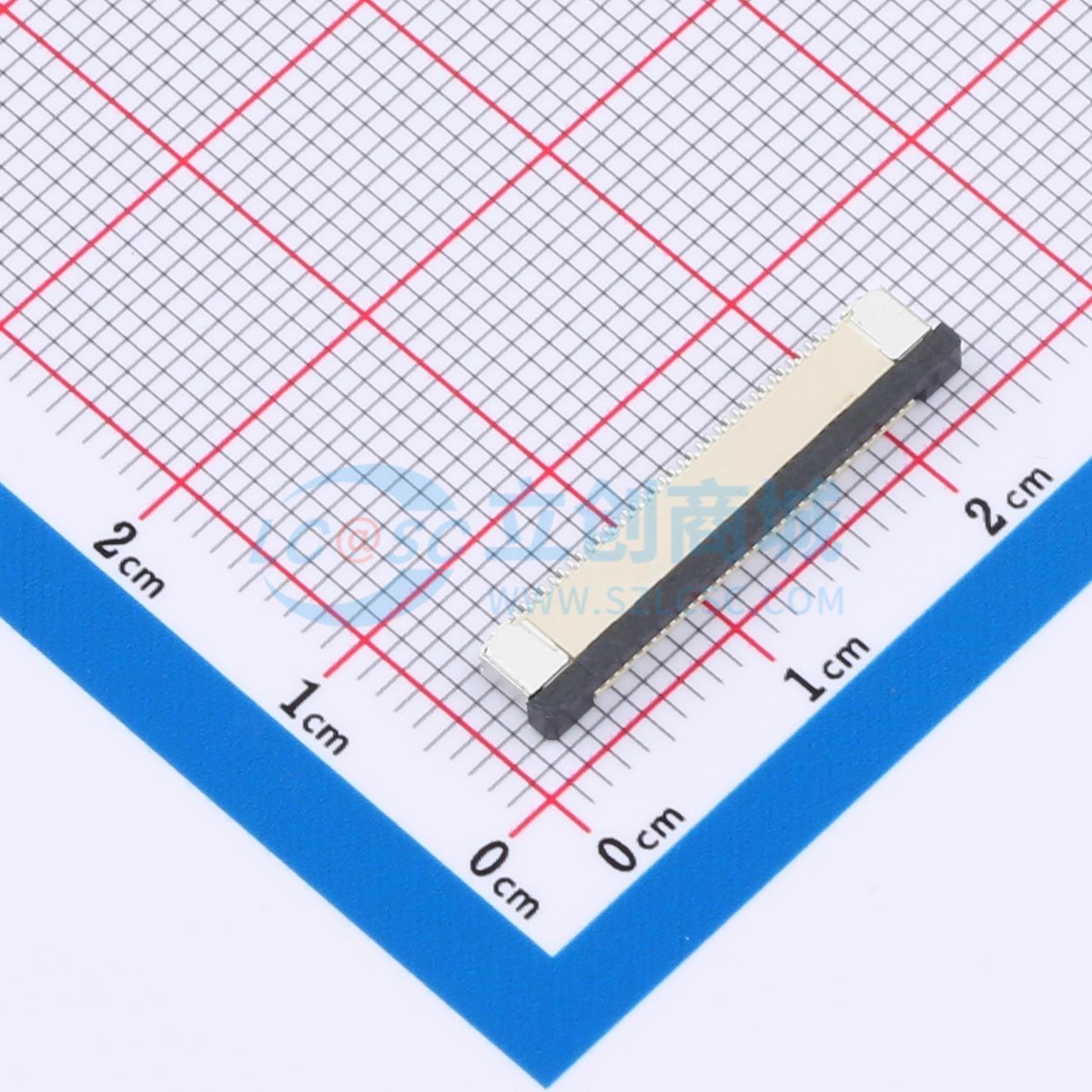 点击查看大图 HC-FPC-0.5-34P-CXH20实物图