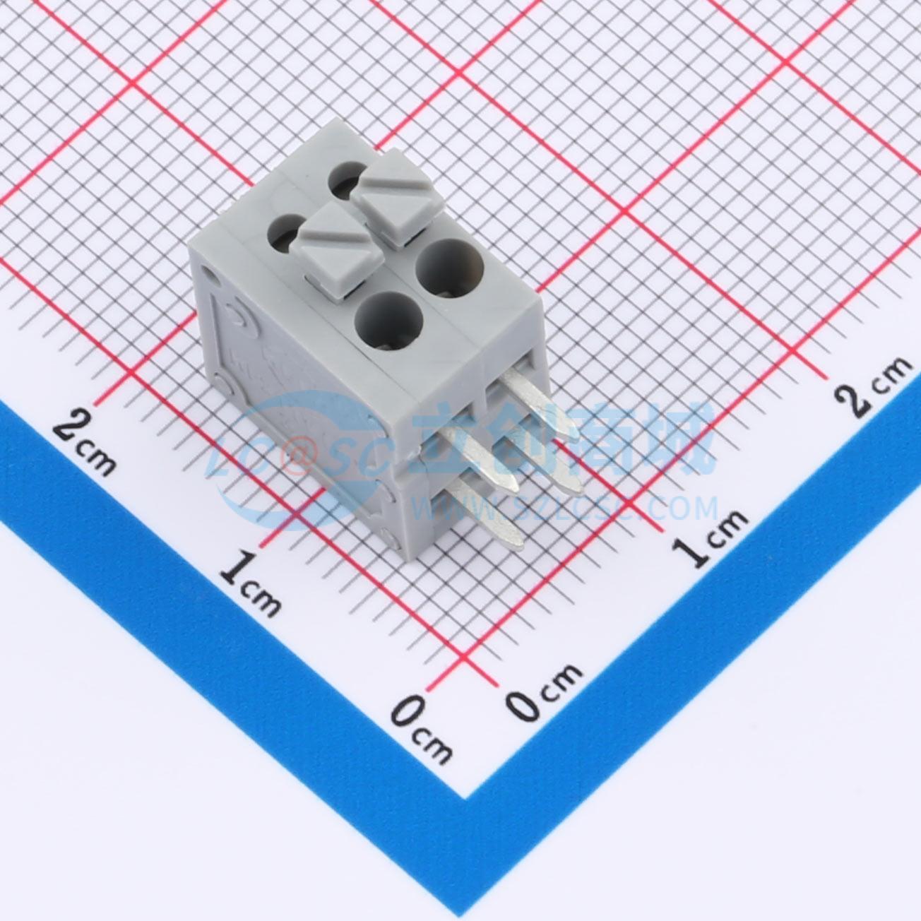 点击查看大图 KF211R-3.5-2P实物图