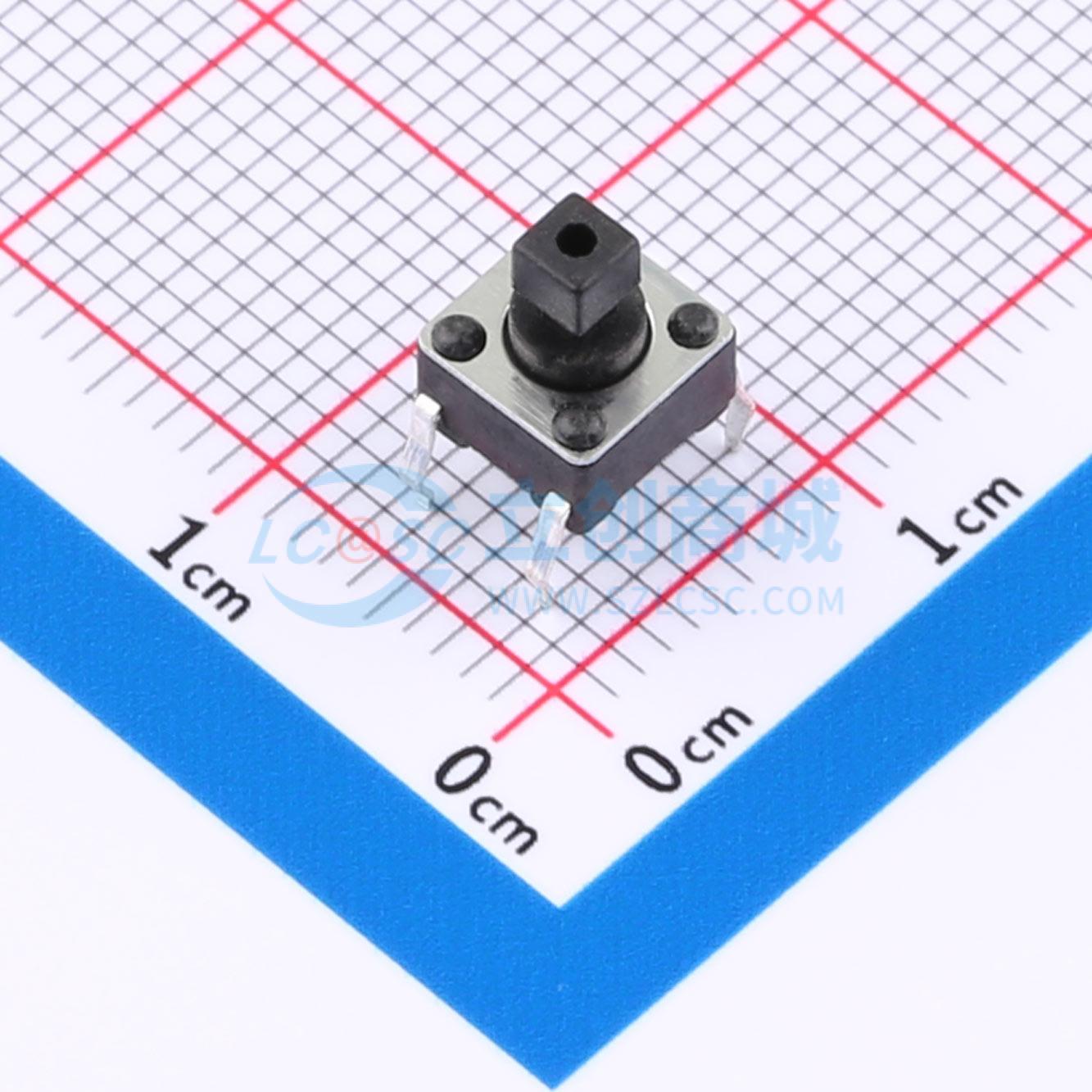 点击查看大图 HX-6x6x7.3-CJ FT through hole实物图