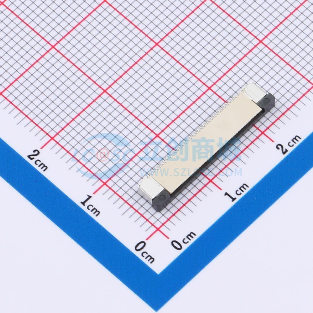 点击查看大图 HC-FPC-0.5-34P-CSH20实物图