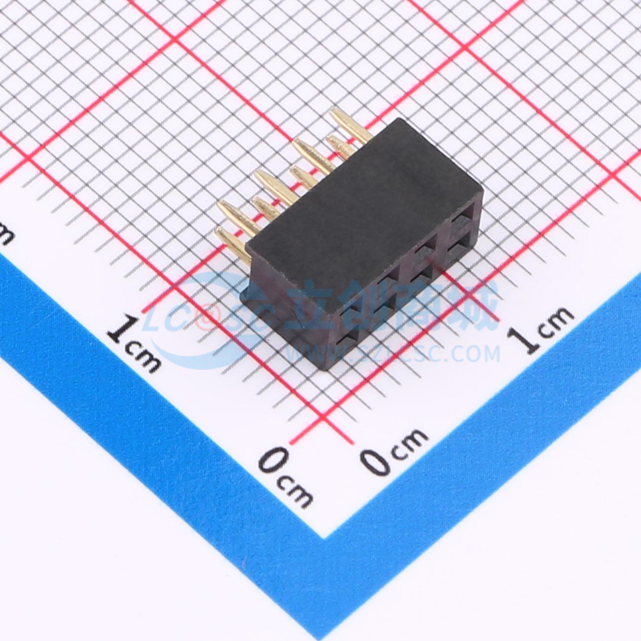 点击查看大图 PM2.54-2*4-H5.7实物图
