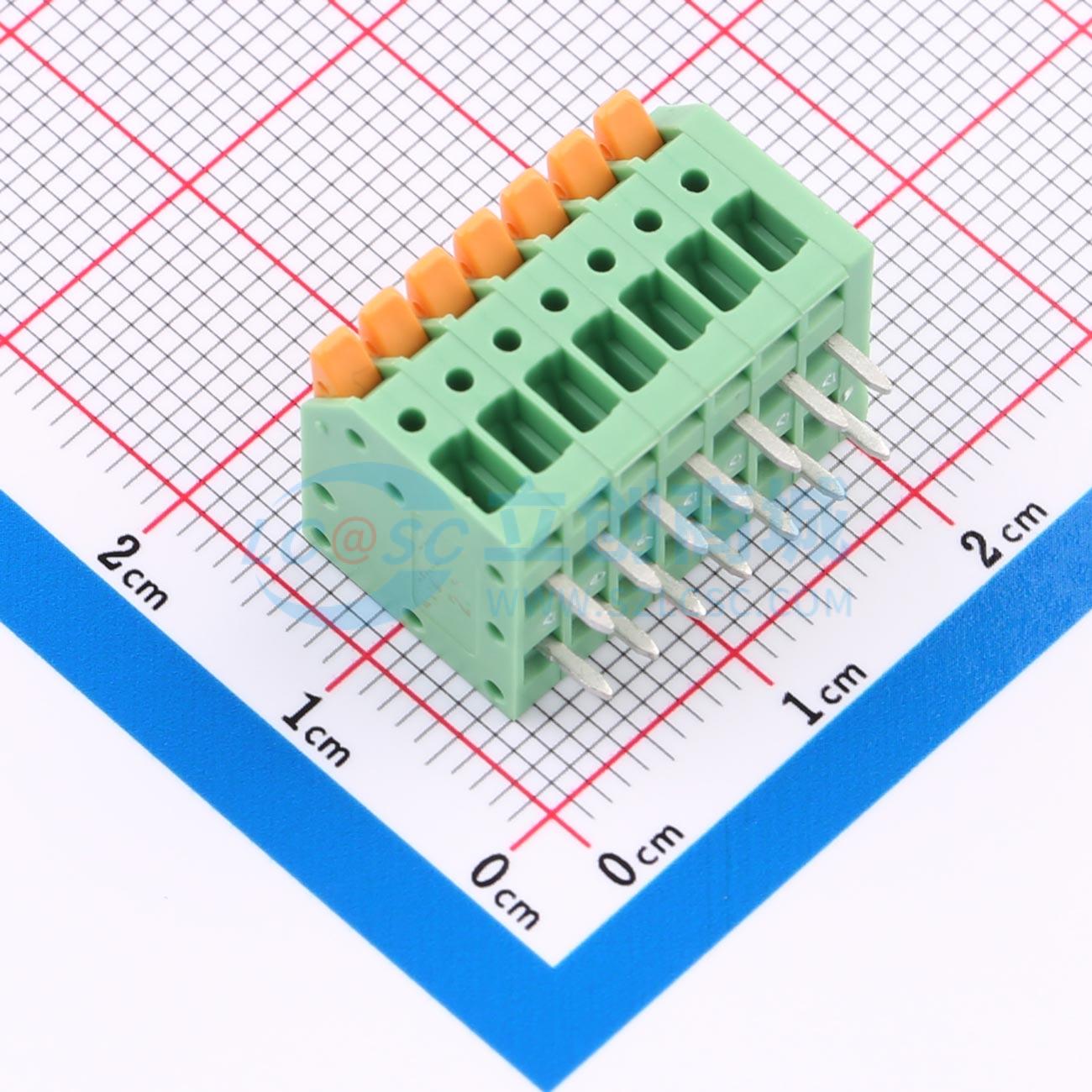 点击查看大图 KF208R-2.5-7P实物图