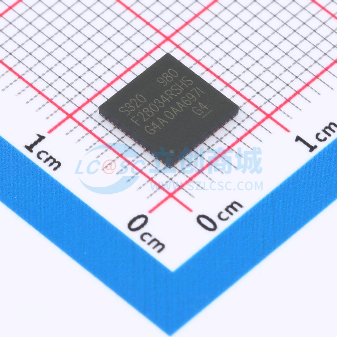 点击查看大图 TMS320F28034RSHS实物图