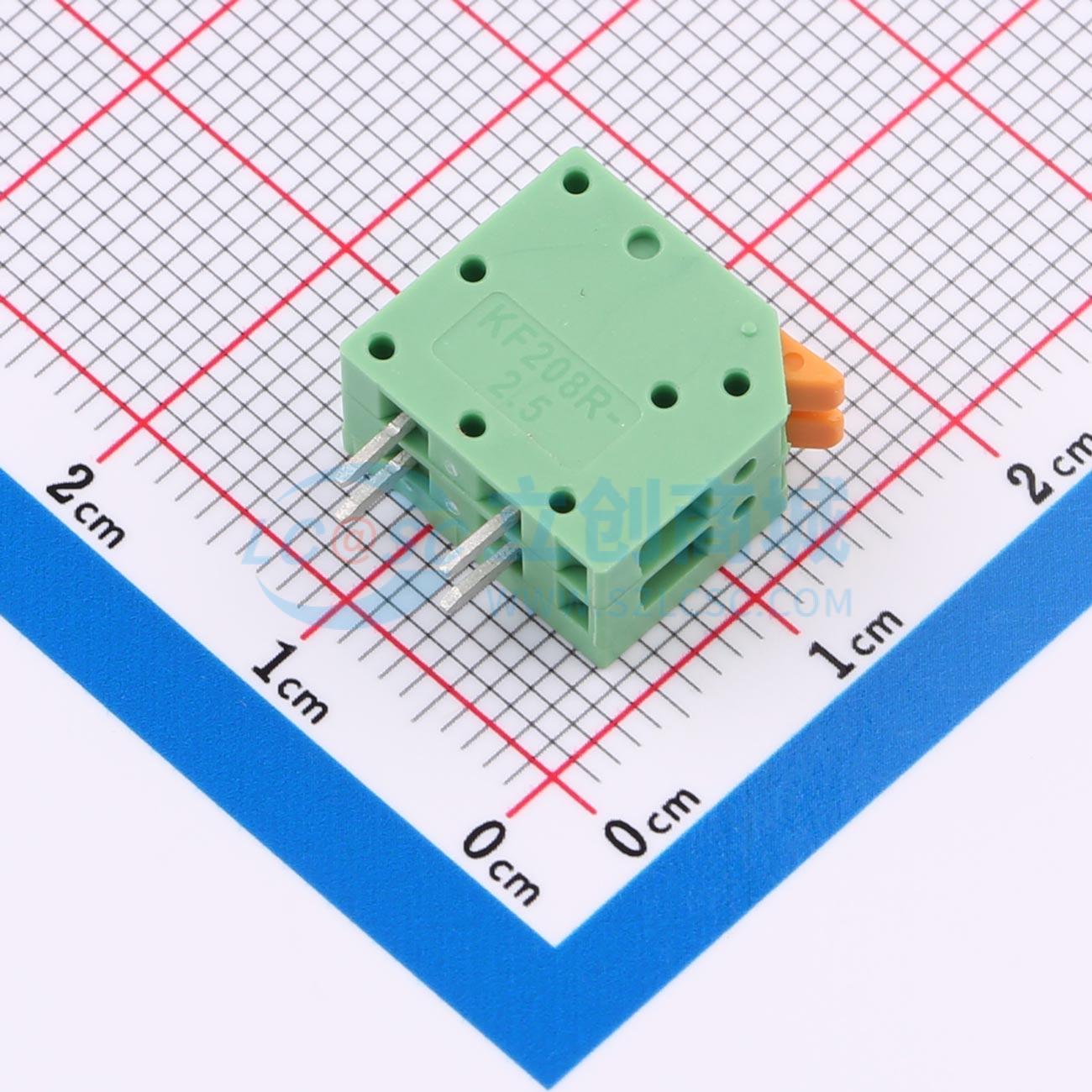 点击查看大图 KF208R-2.5-2P实物图