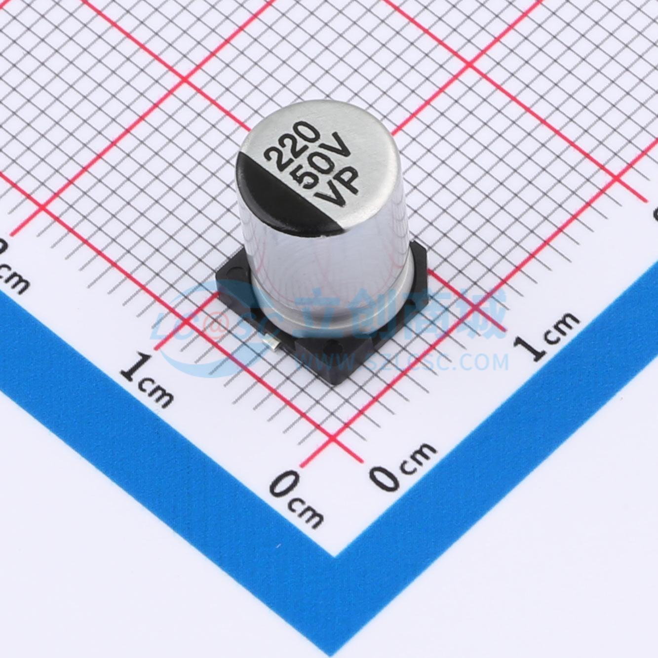 点击查看大图 RYVP50V220UF8*10实物图