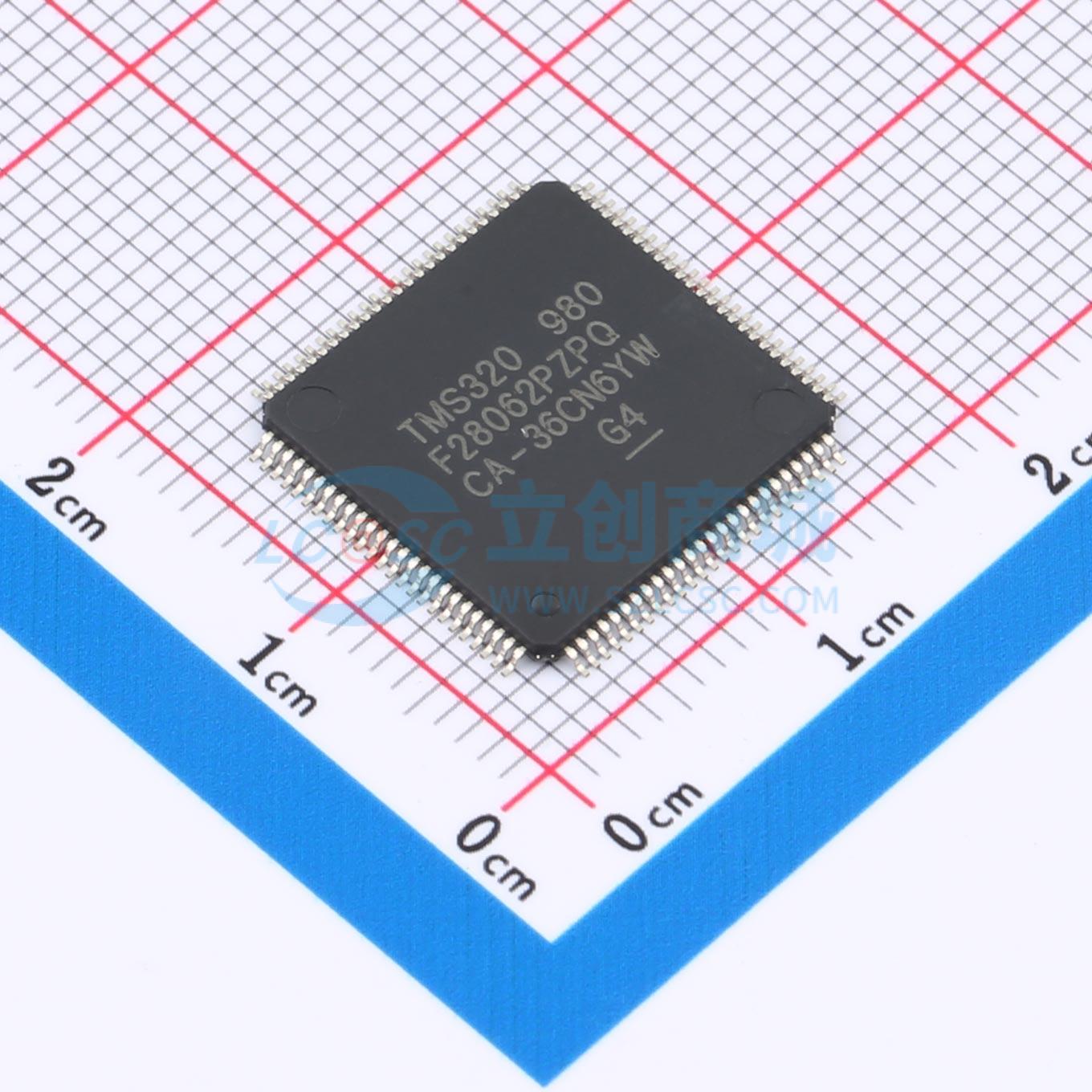 点击查看大图 TMS320F28062PZPQ实物图