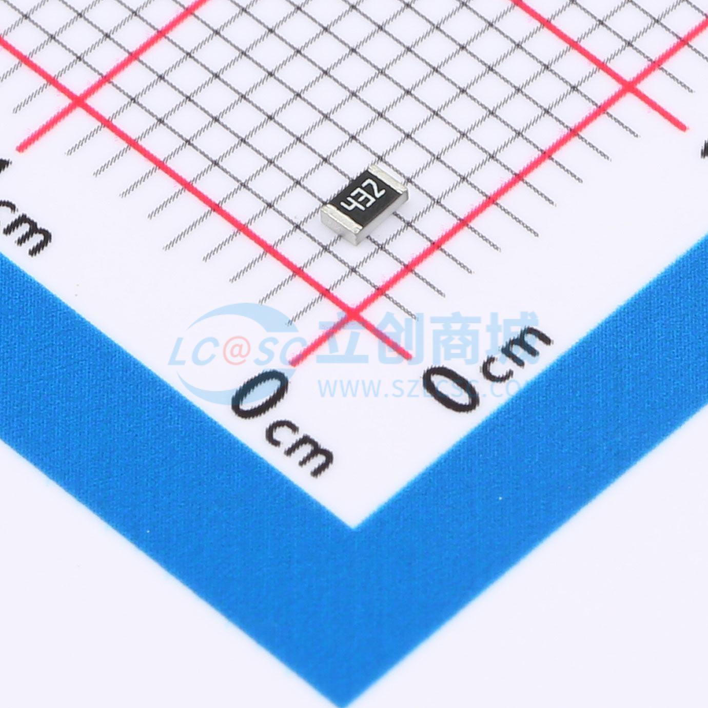 点击查看大图 RC0805JR-074K3L实物图