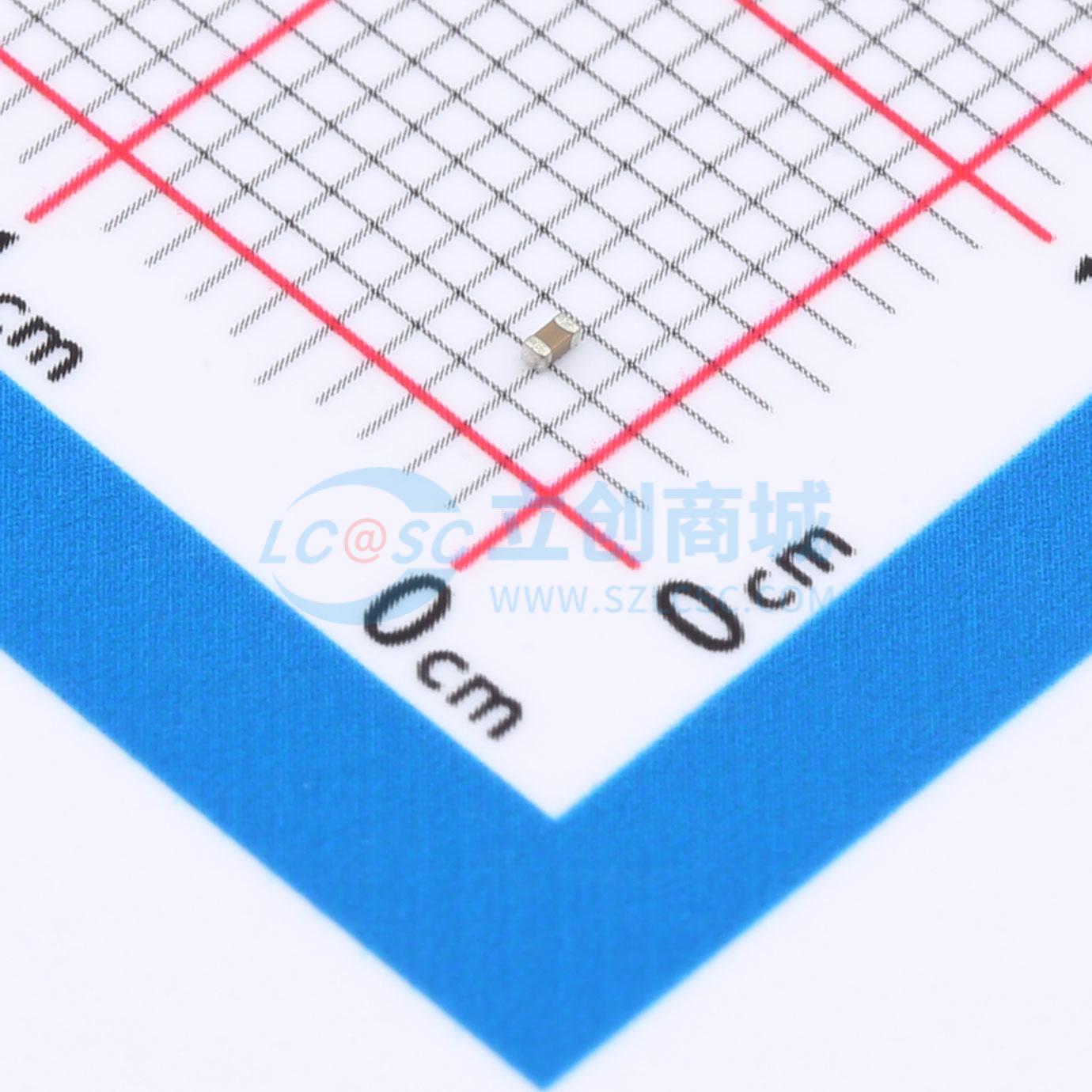 点击查看大图 0402B333K100CT实物图