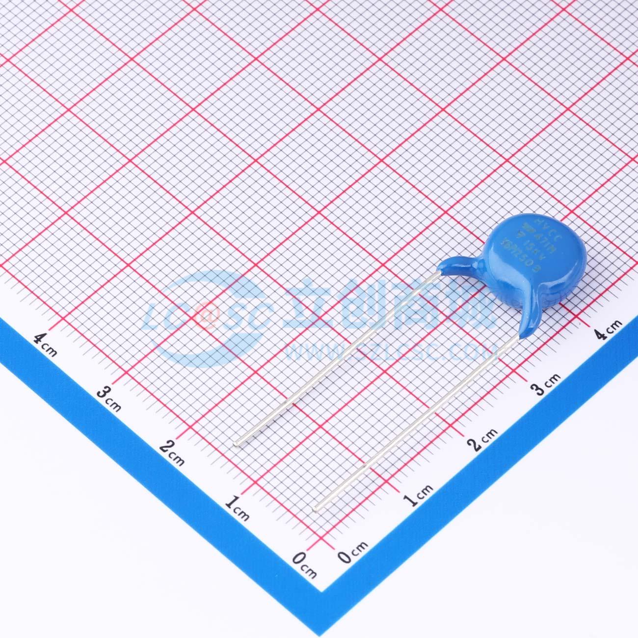 点击查看大图 HVCC153Y6P471MEAX实物图