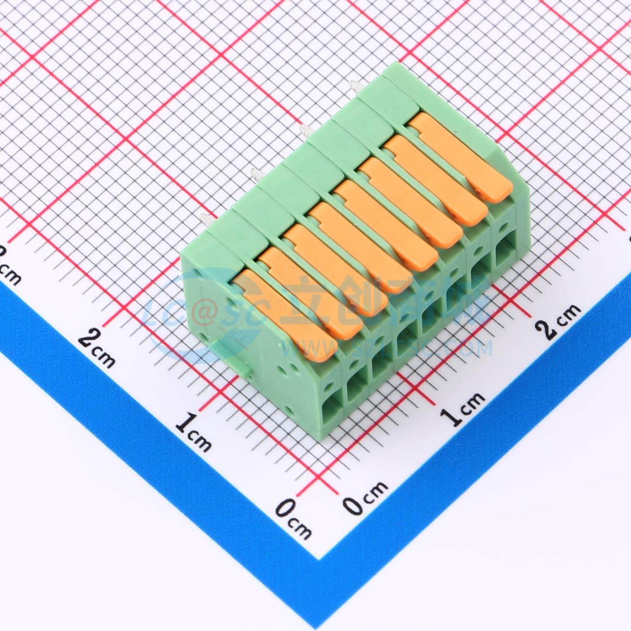 点击查看大图 KF208VB-2.54-8P实物图