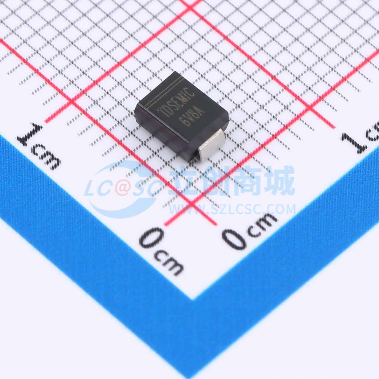 点击查看大图 P6SMB6.8A 6V8A-TD实物图