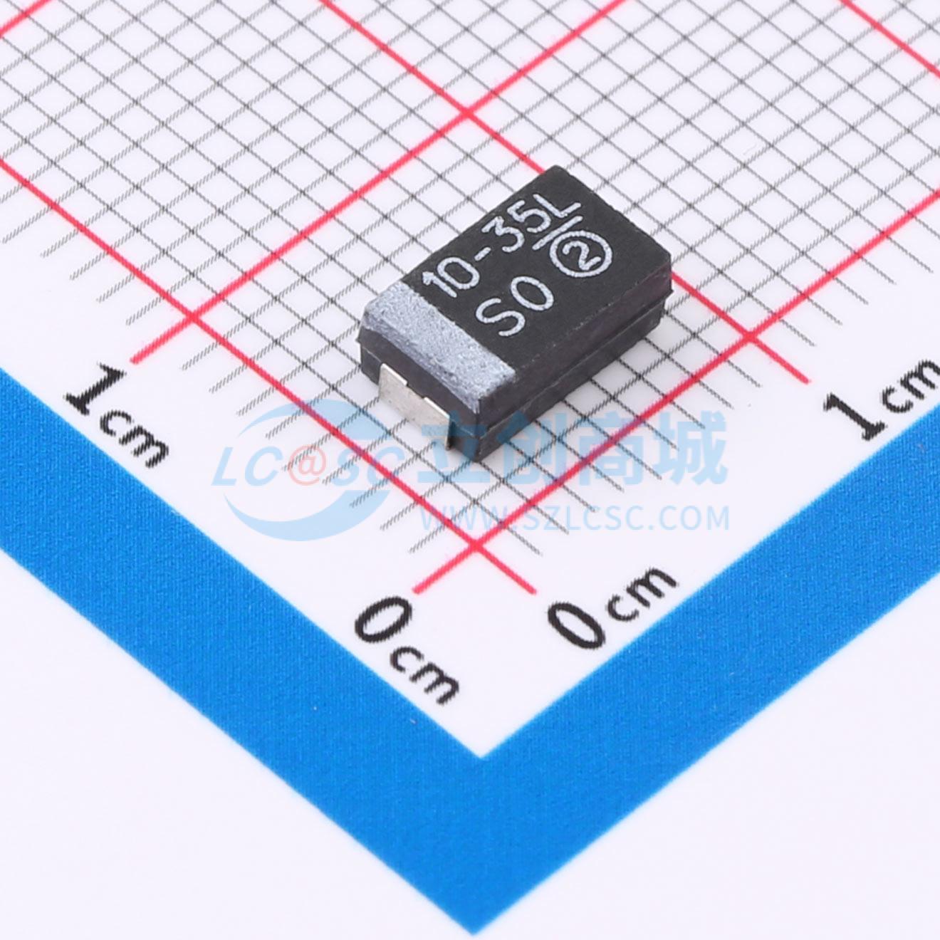 点击查看大图 TR3D106K035C0250实物图