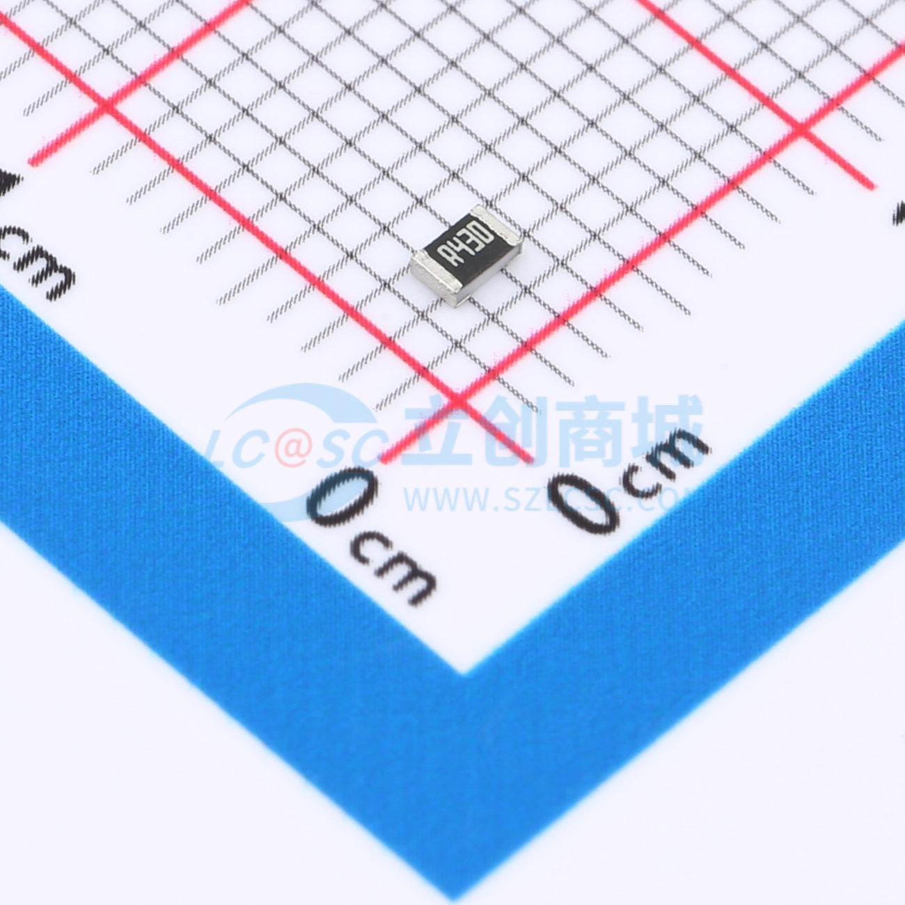 点击查看大图 CF0805JN0R43PS实物图