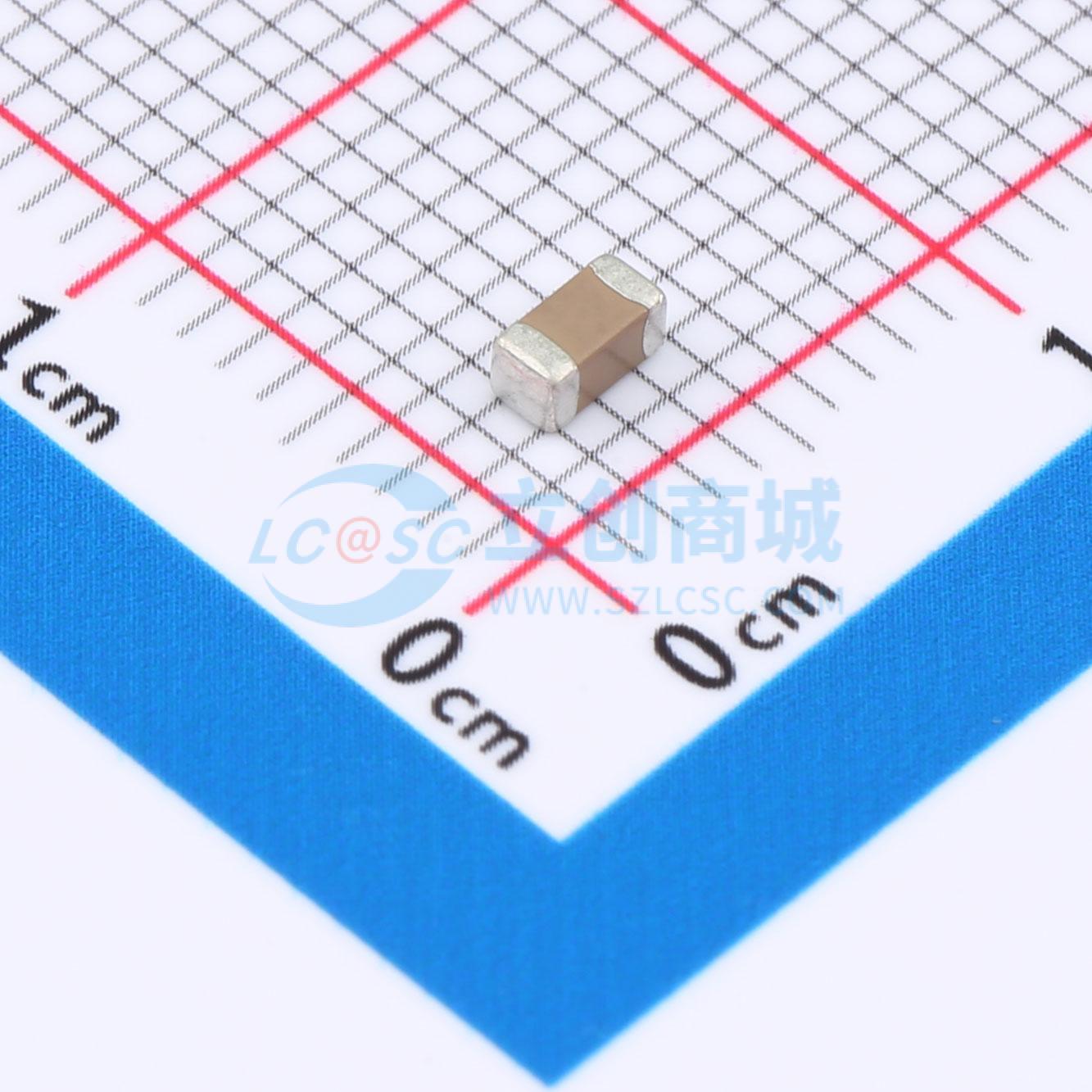 点击查看大图 1206X5R106K160NT实物图