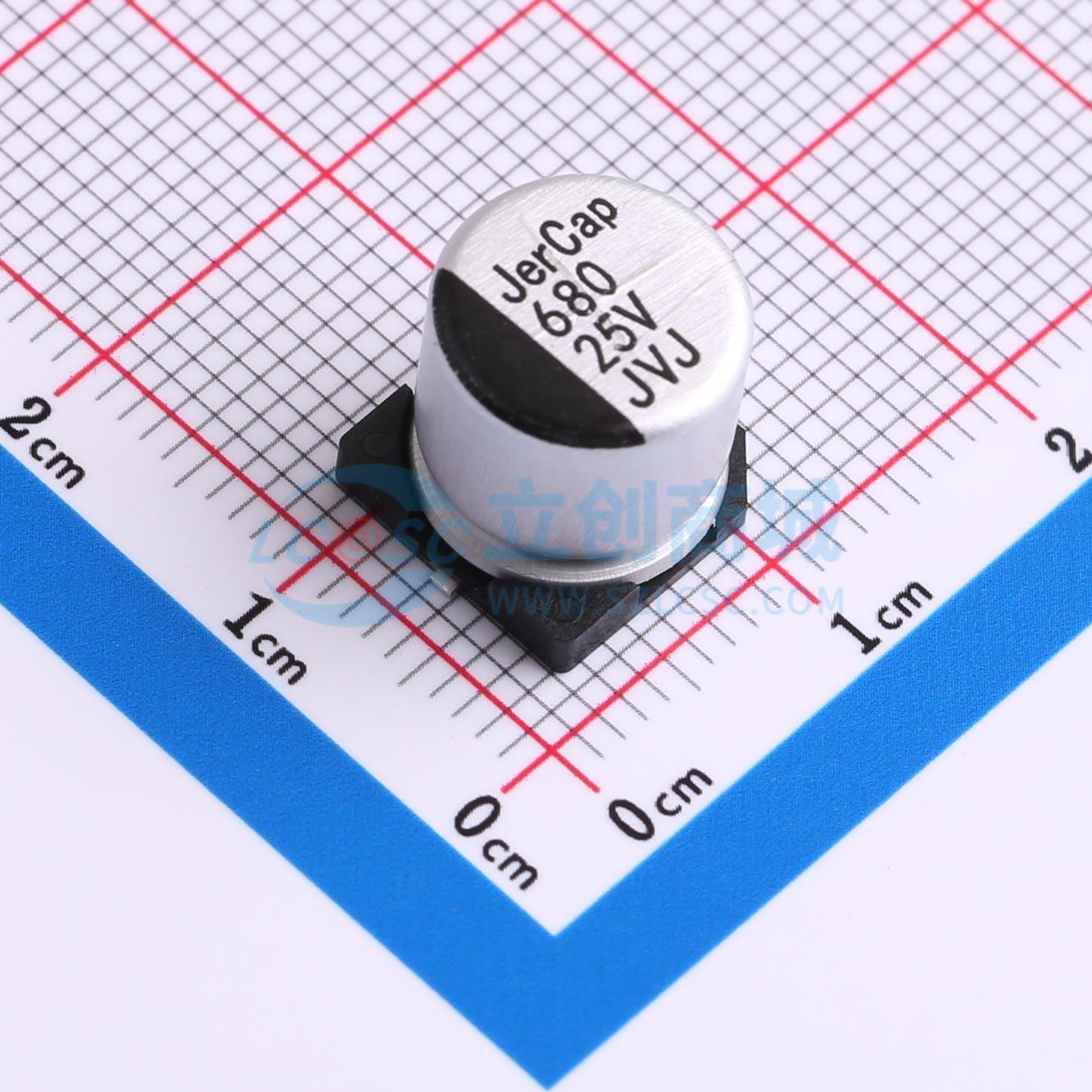 点击查看大图 JVJ25V680M10X10实物图