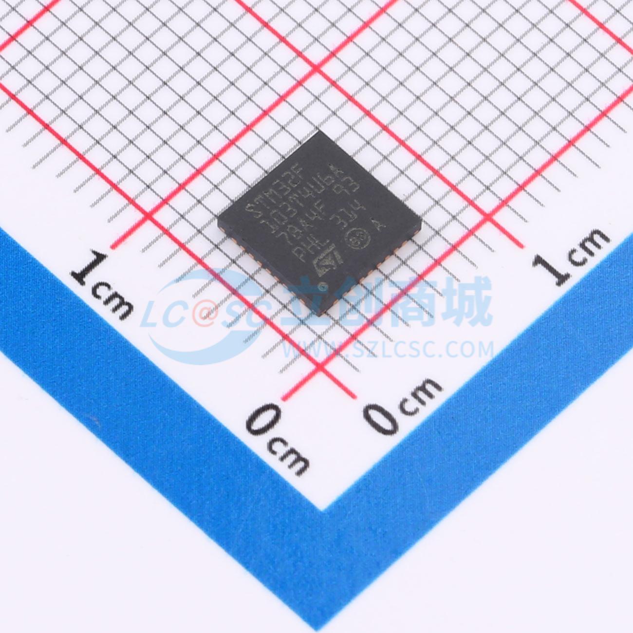 点击查看大图 STM32F103T4U6A实物图