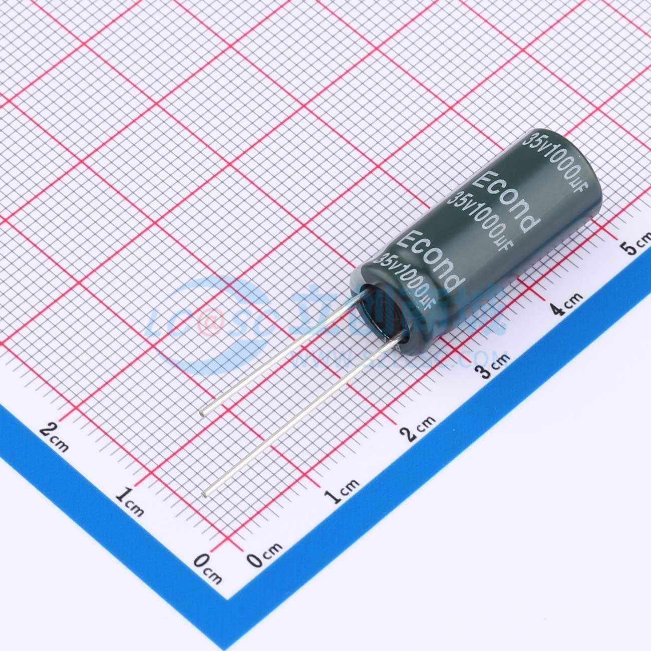 1000uF35V10x25GF实物图