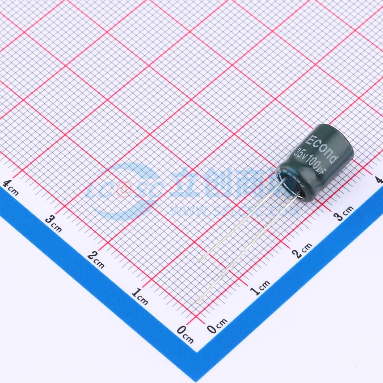 点击查看大图 100uF35V8x11GF实物图