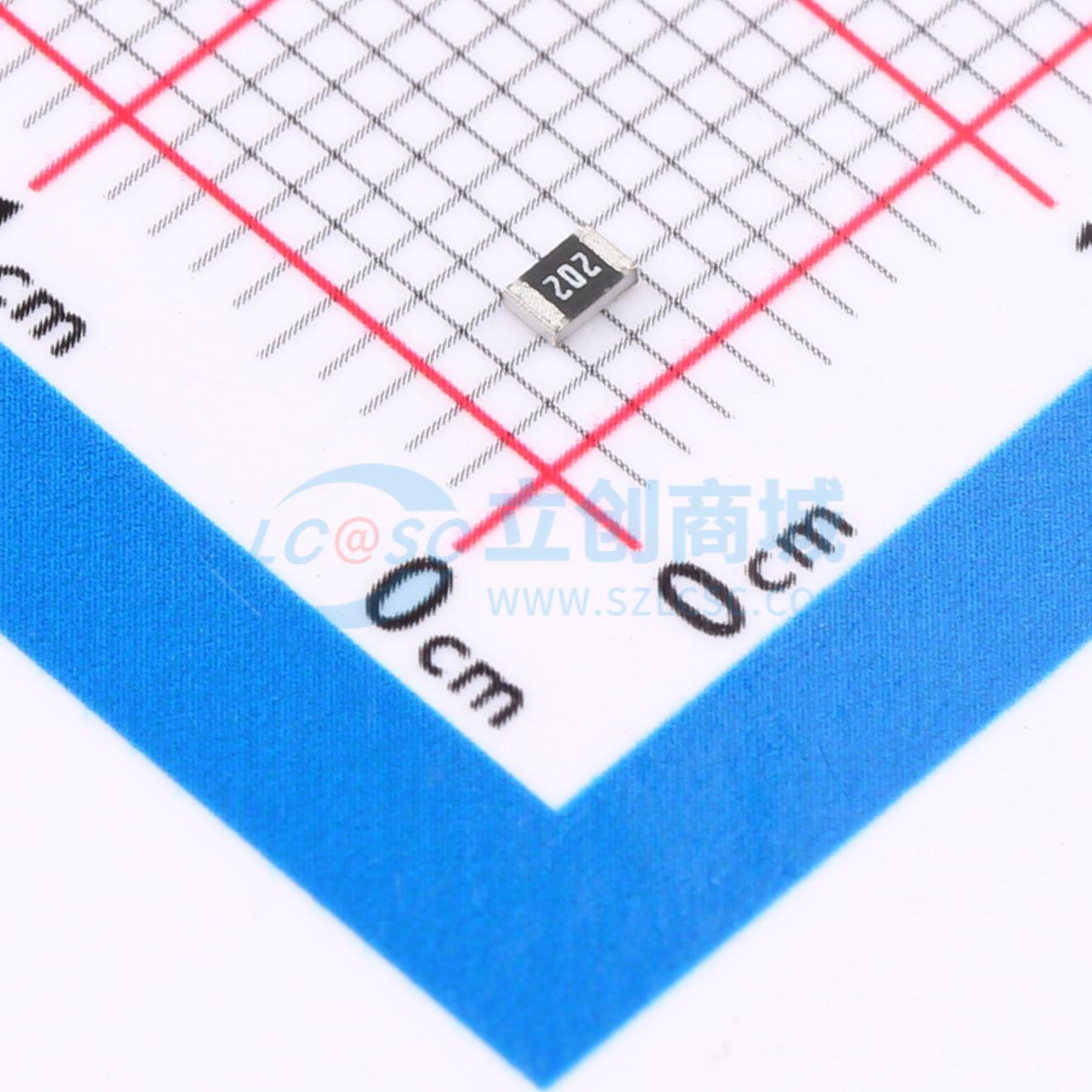点击查看大图 FRC0805J202 TS实物图