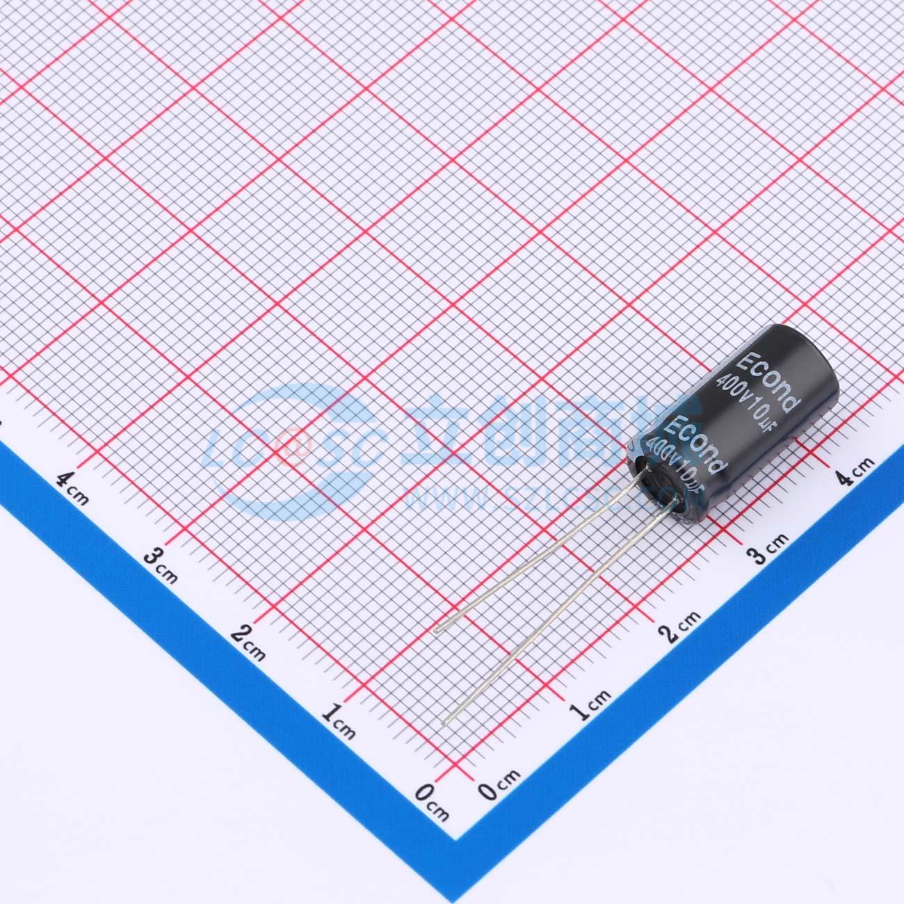 点击查看大图 10uF400V8x16KM实物图