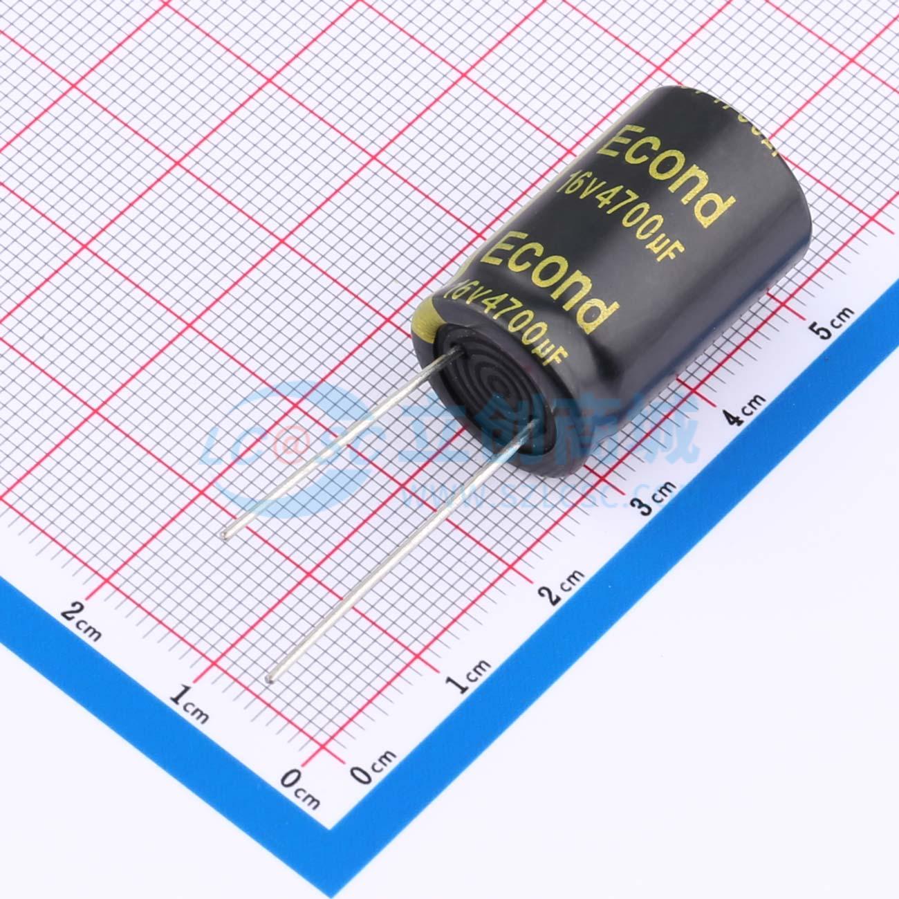 点击查看大图 4700uF16V16x25TE实物图