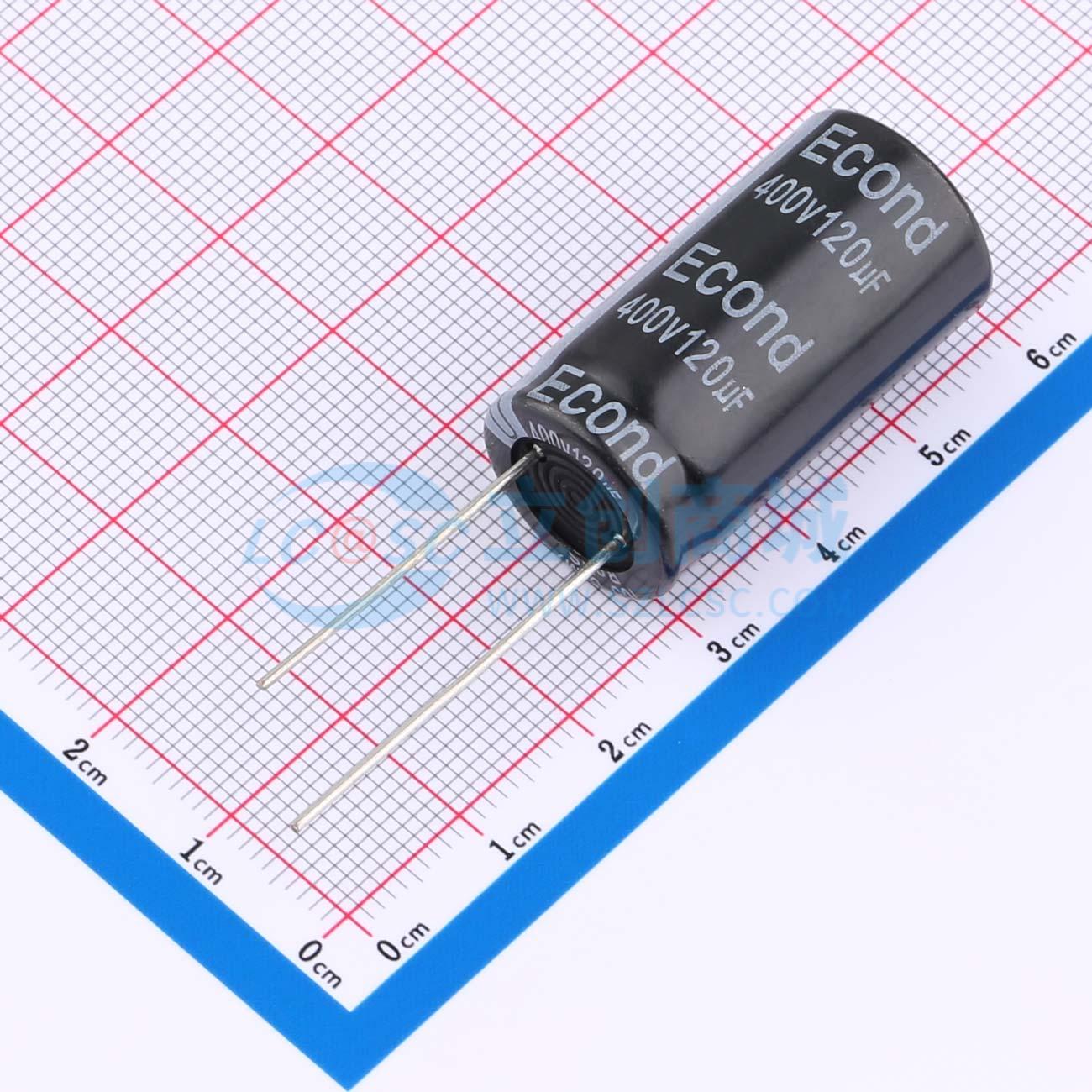 点击查看大图 120uF400V16x31FS实物图
