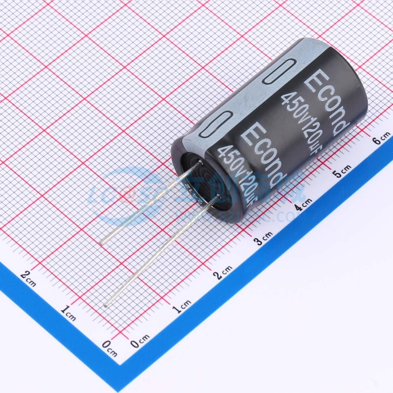 点击查看大图 120uF450V18x32FS实物图
