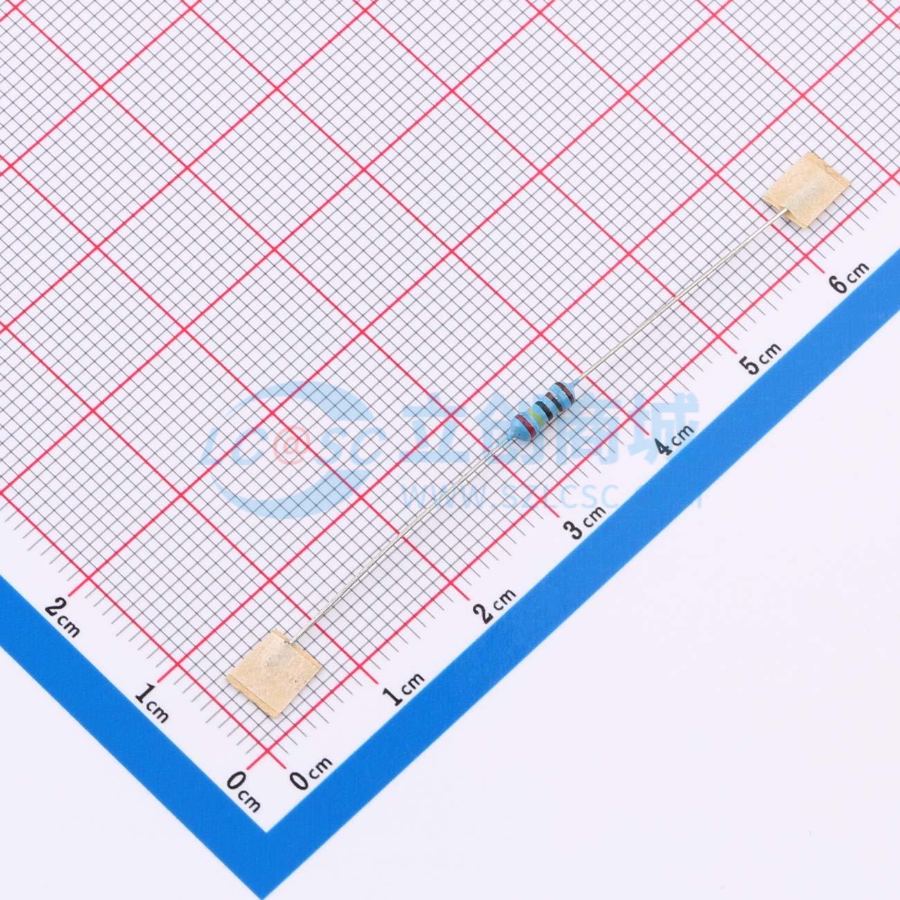 点击查看大图 MF1/4W-2.4KΩ±1% T实物图