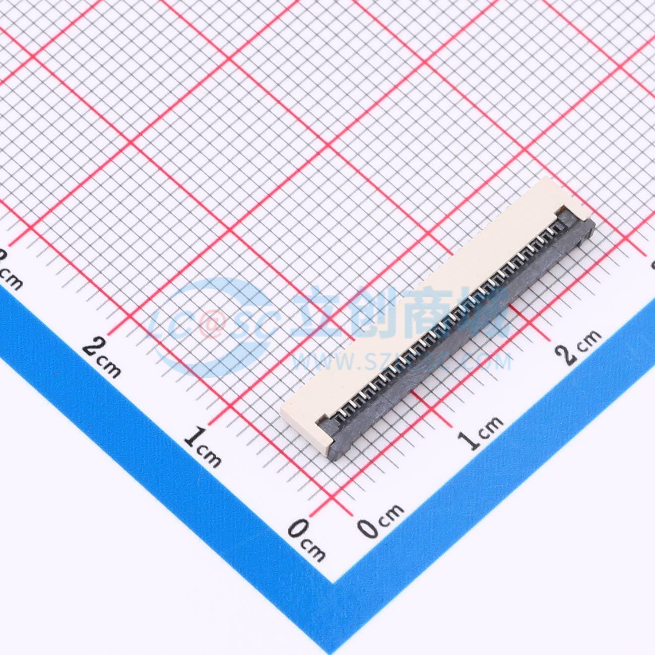 点击查看大图 KH-FG1.0-H2.0-22PIN实物图