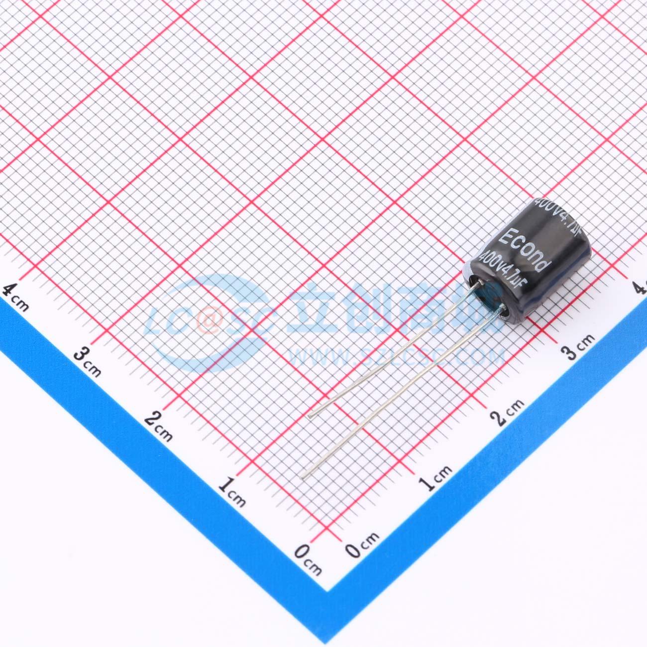 4.7uF400V8x10KM实物图