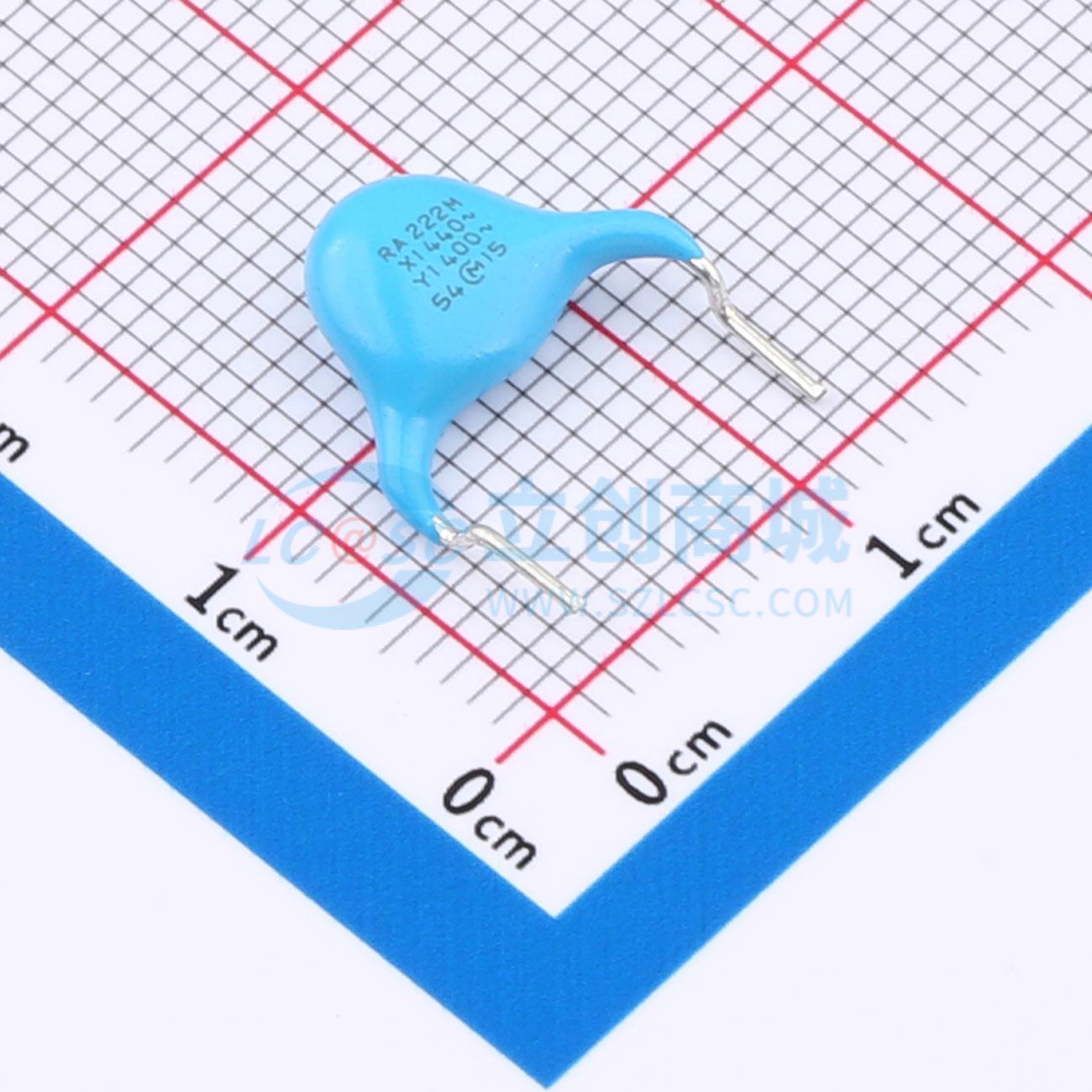 点击查看大图 DE1E3RA222MJ4BH01F实物图