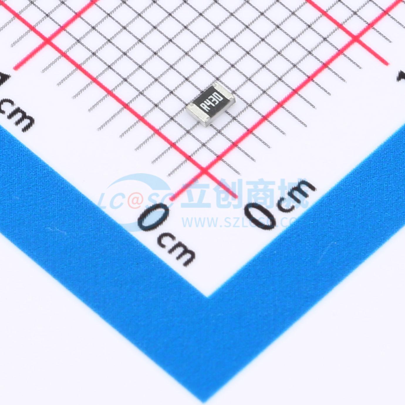 点击查看大图 FRL0805FR430TS实物图
