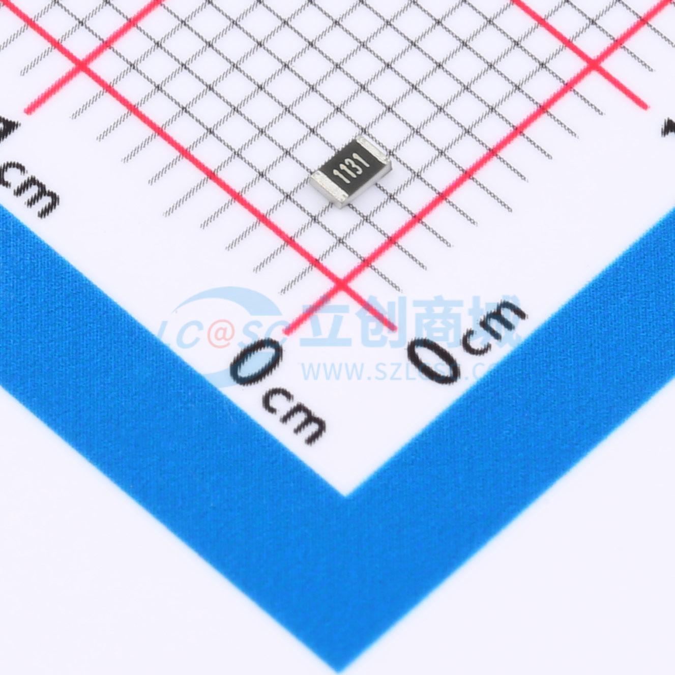 0805W8F1131T5E实物图